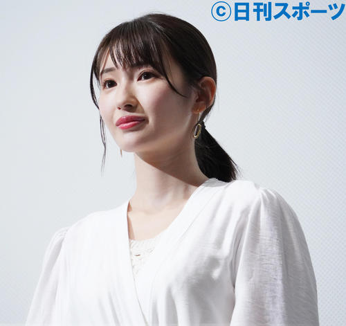 映画「ラストサマーウォーズ」全国公開記念舞台あいさつに登壇した井上小百合（撮影・佐藤勝亮）