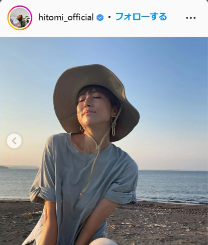 hitomiのインスタグラムより