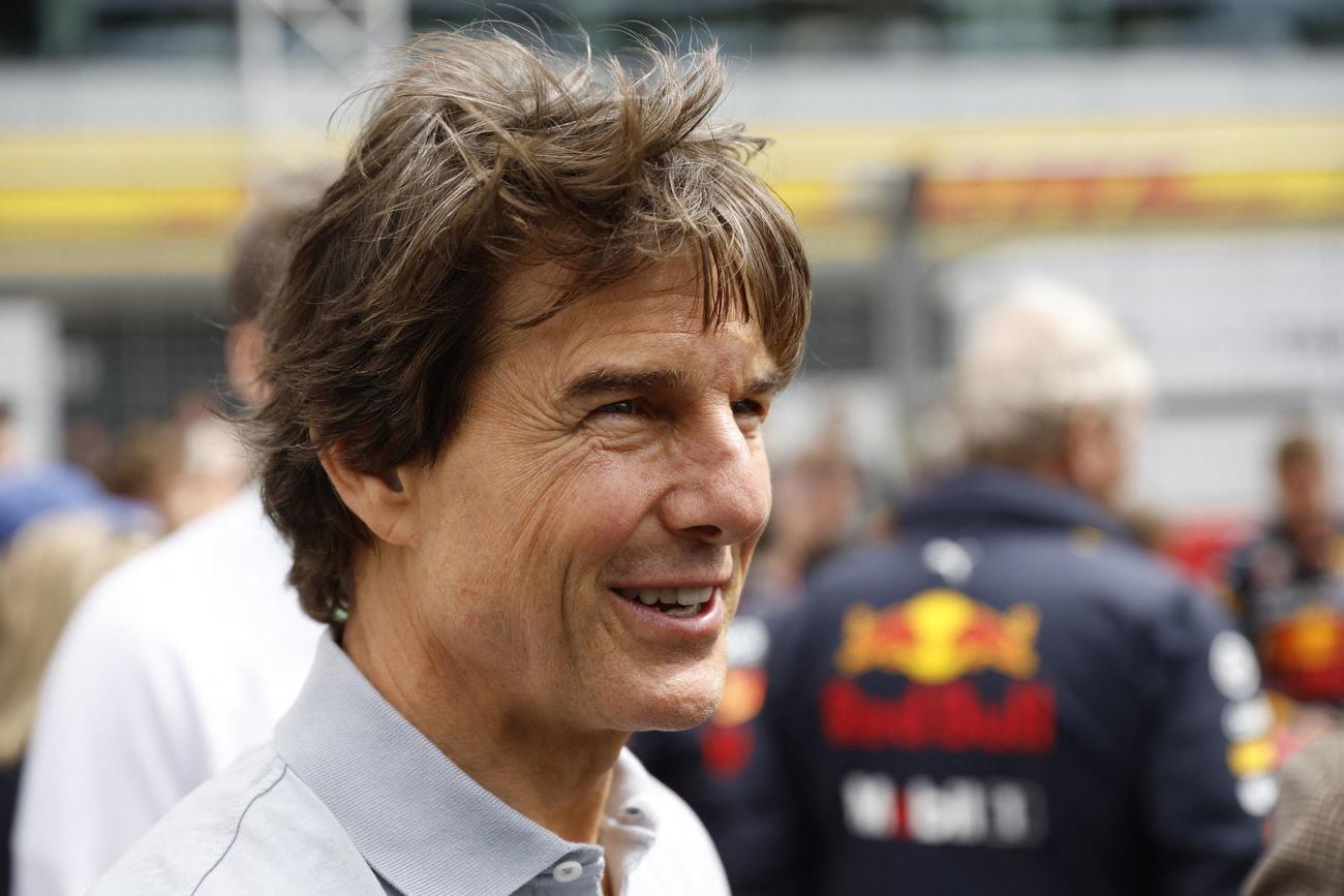 F1英国グランプリの会場を訪れたトム・クルーズ（ロイター）
