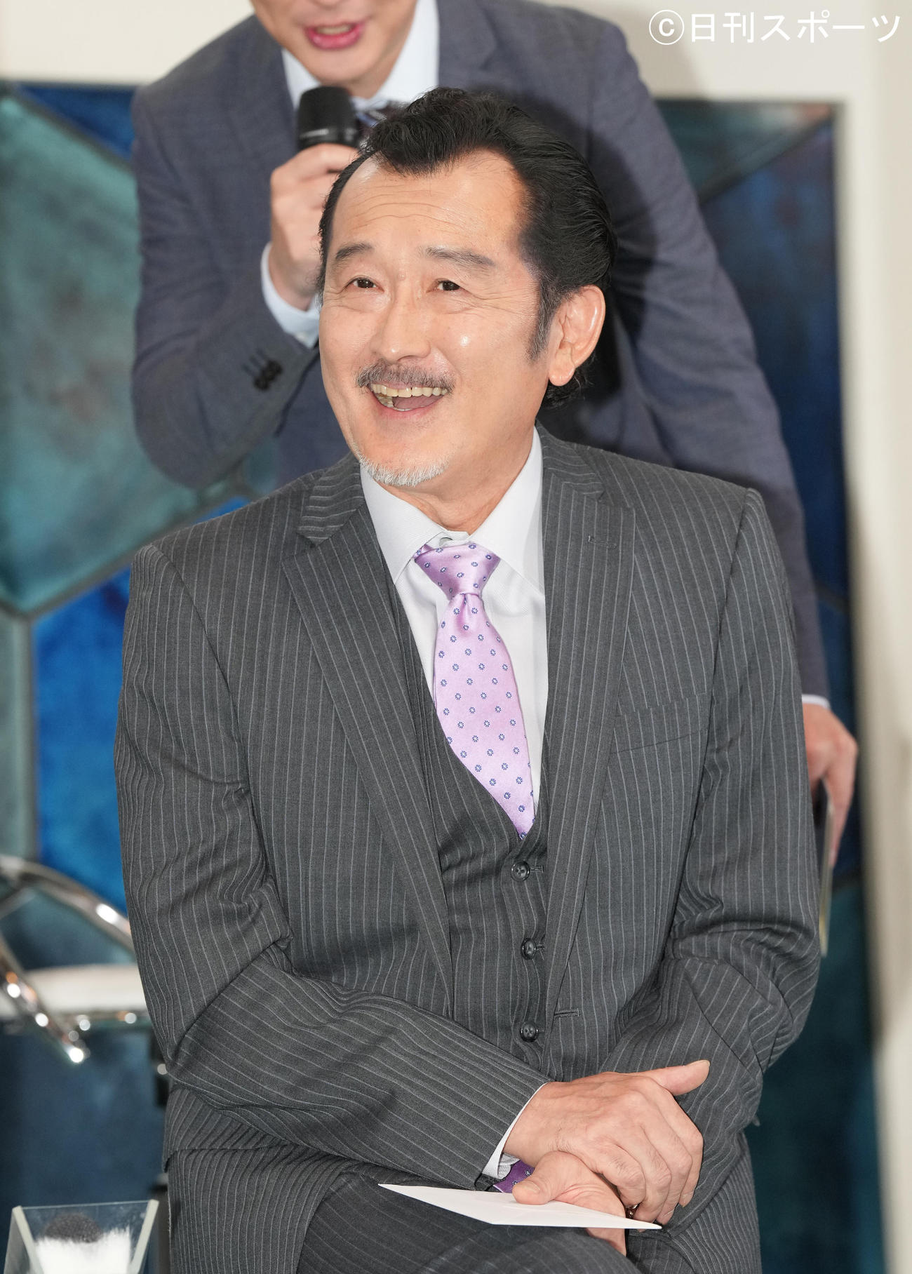 「刑事7人」シーズン8の記者会見に出席した吉田鋼太郎（撮影・菅敏）