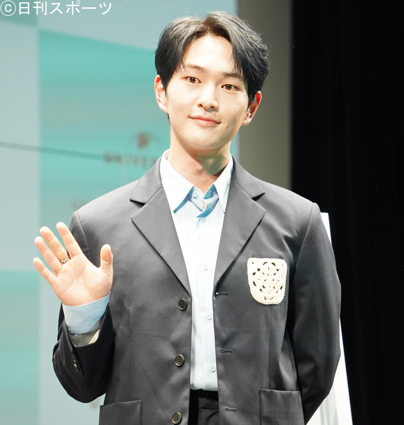 公開記念スペシャルトークイベントを開催したSHINeeのリーダーONEW（撮影・佐藤勝亮）