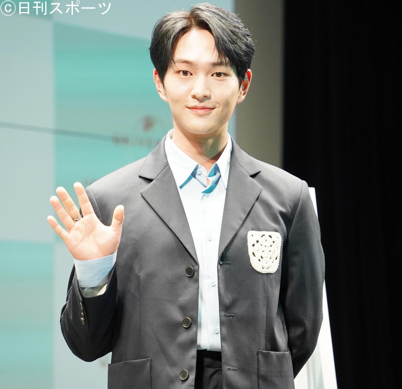 公開記念スペシャルトークイベントを開催したSHINeeのリーダーONEW（撮影・佐藤勝亮）