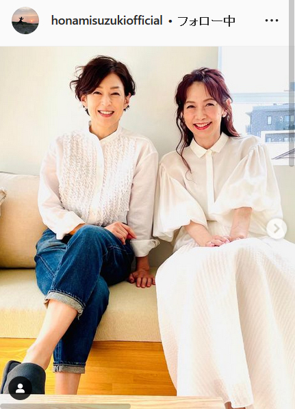 鈴木保奈美のインスタグラムより