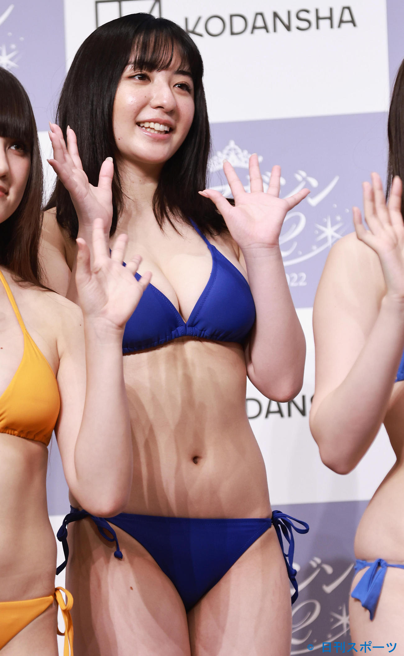 「ミスマガジン2022ベスト16お披露目イベント」に登壇する麻倉瑞季（撮影・垰建太）