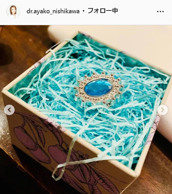 西川史子のインスタグラムより
