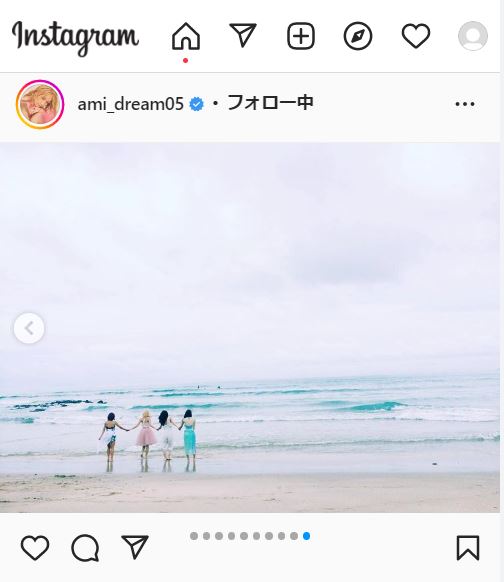 Dream　Amiインスタグラムより