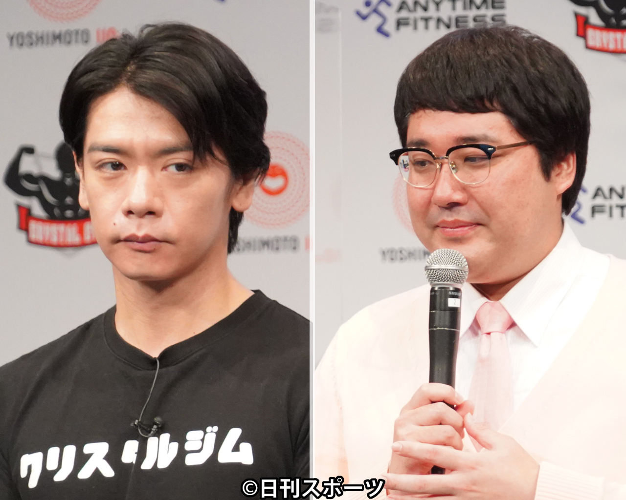 マヂカルラブリーの野田クリスタル（左）と村上（22年5月撮影）