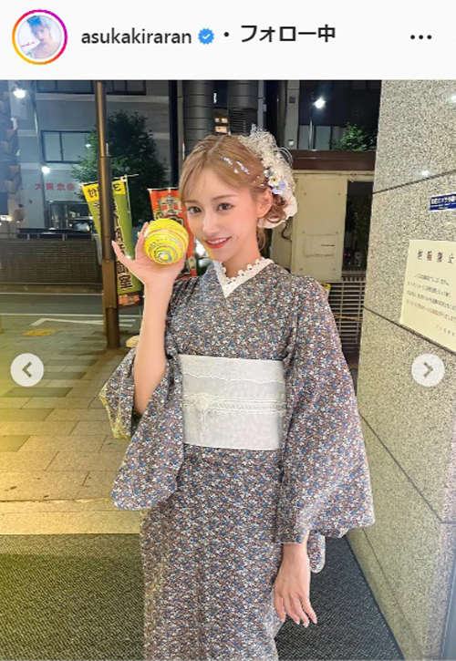 明日花キララのインスタグラムより