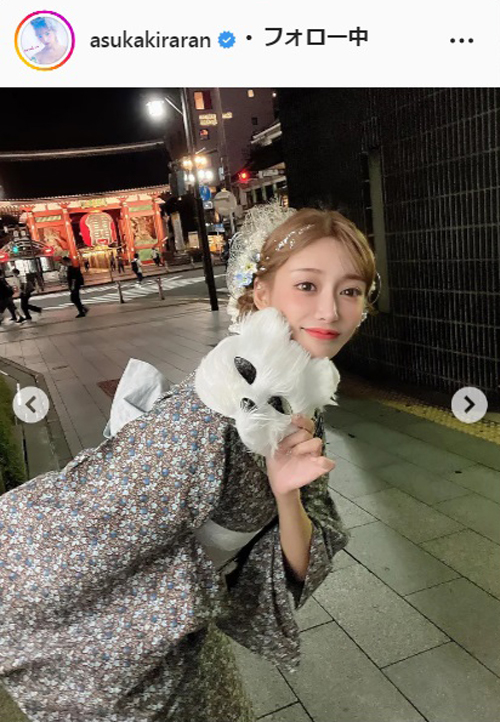 明日花キララのインスタグラムより