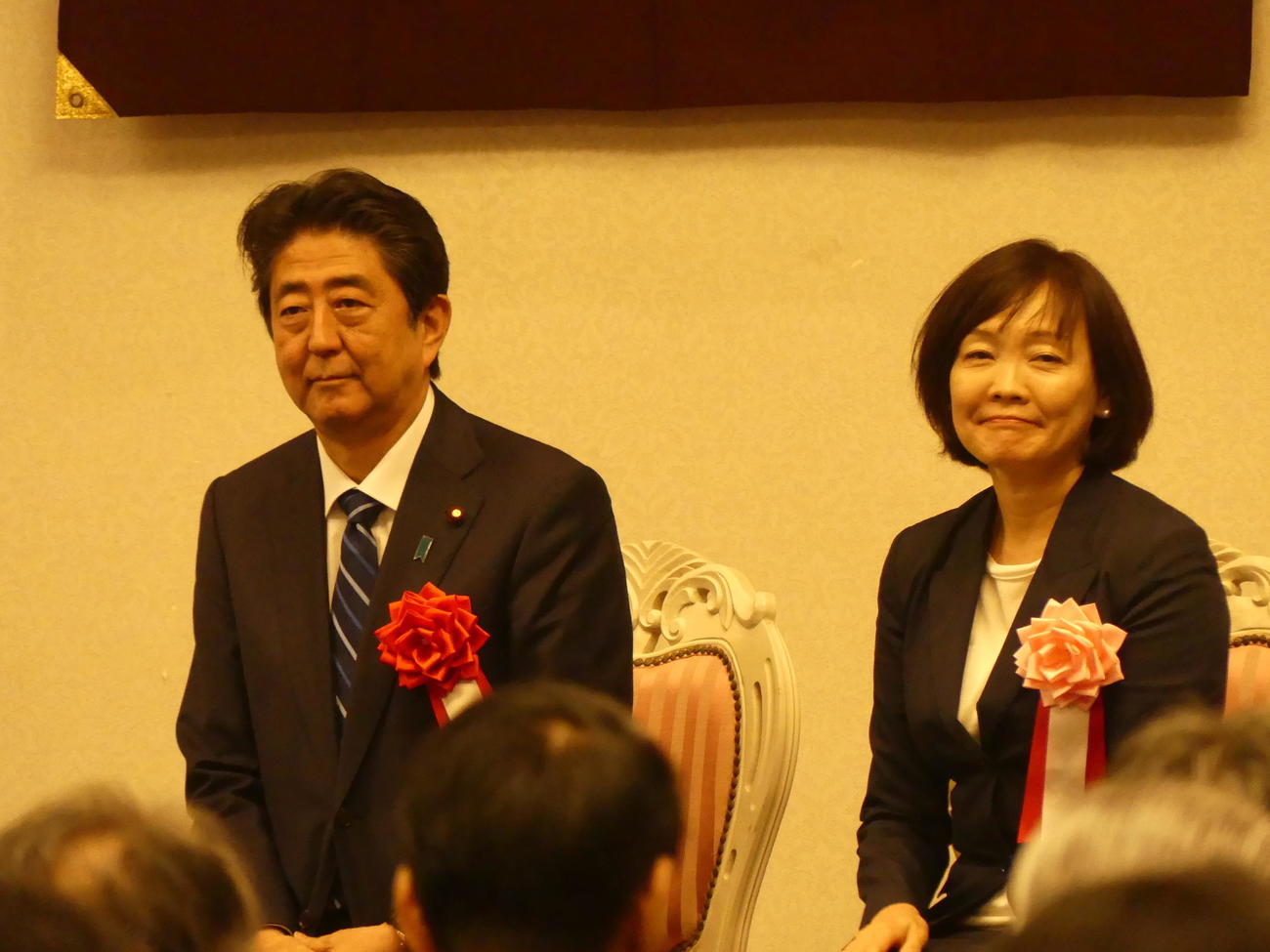 安倍晋三元首相と昭恵夫人（18年8月11日撮影）