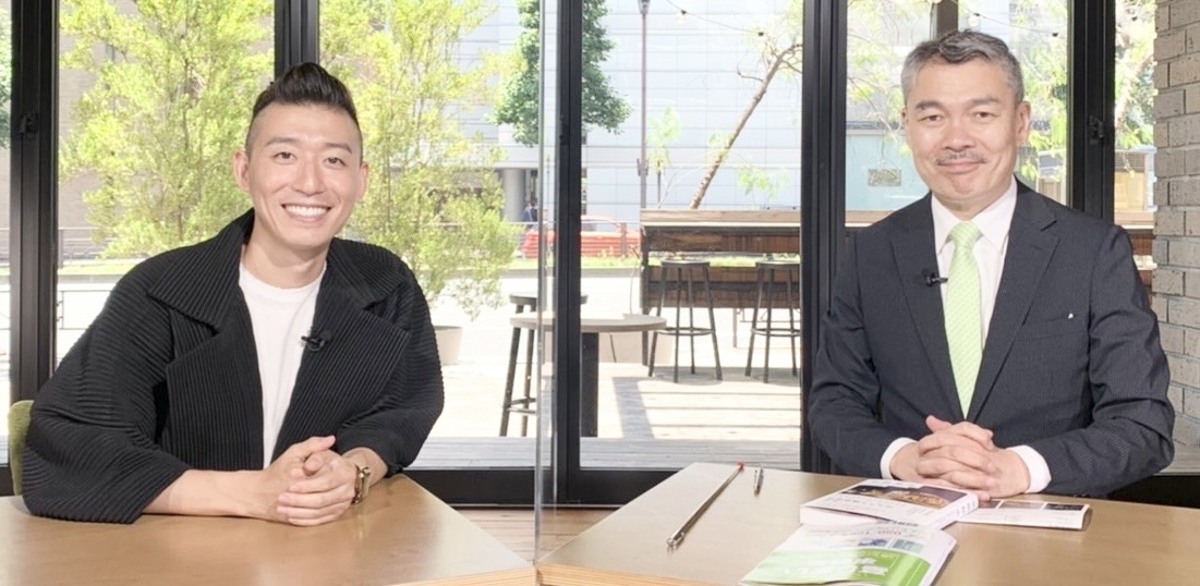 生島翔（左）と藤井聡京大大学院工学研究科教授