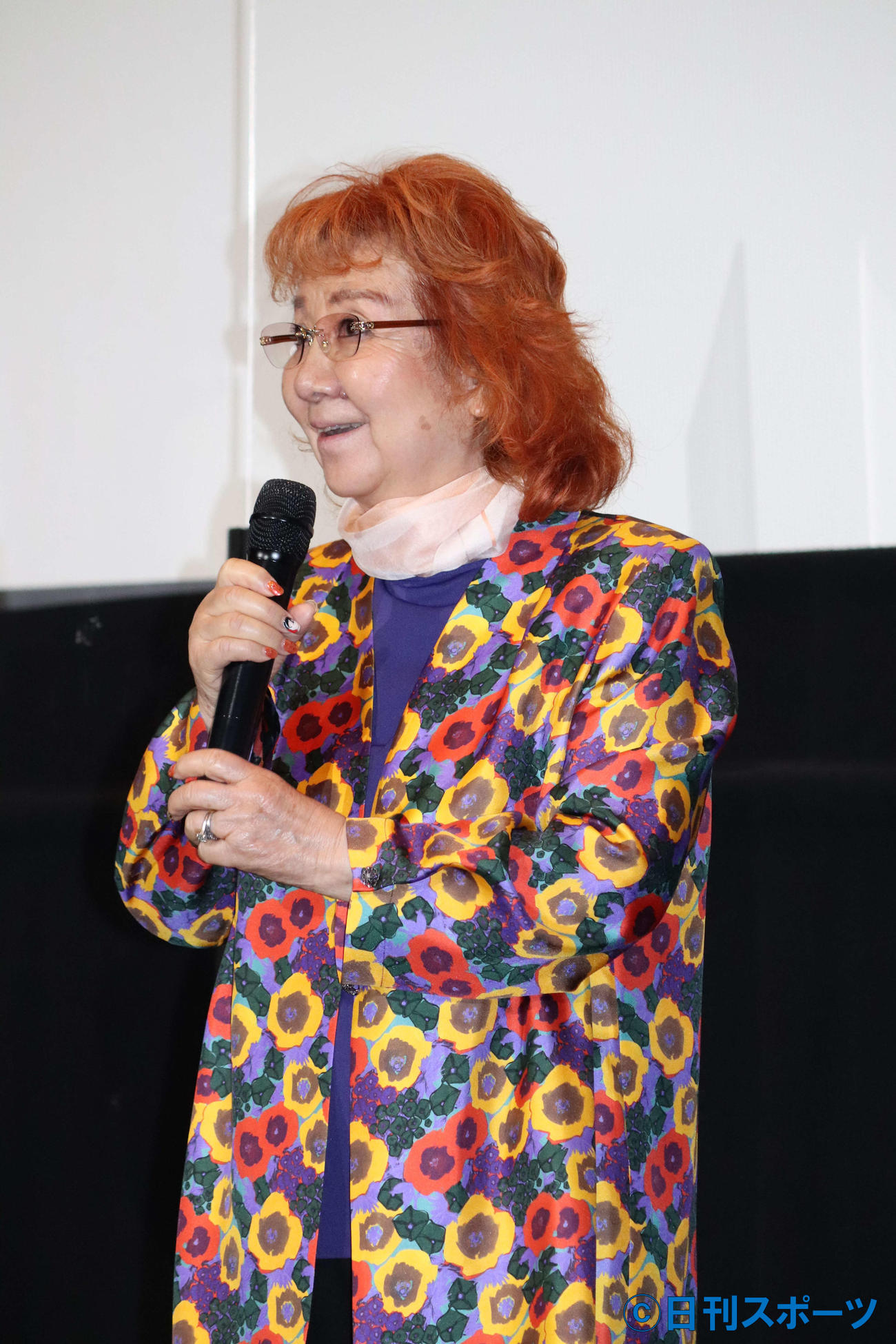 映画「ドラゴンボール超スーパーヒーロー」応援上映付き舞台あいさつに出席した野沢雅子（撮影・加藤理沙）