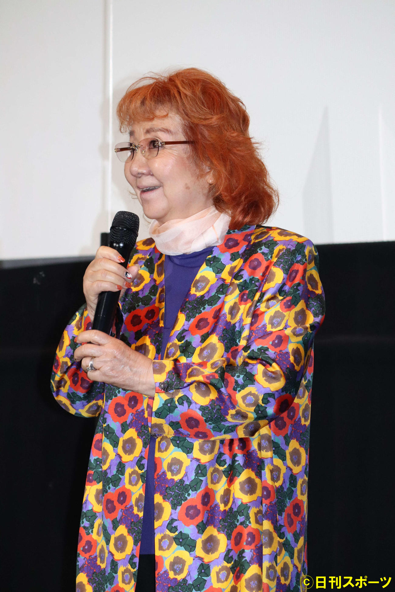 映画「ドラゴンボール超スーパーヒーロー」応援上映付き舞台あいさつに出席した野沢雅子（撮影・加藤理沙）