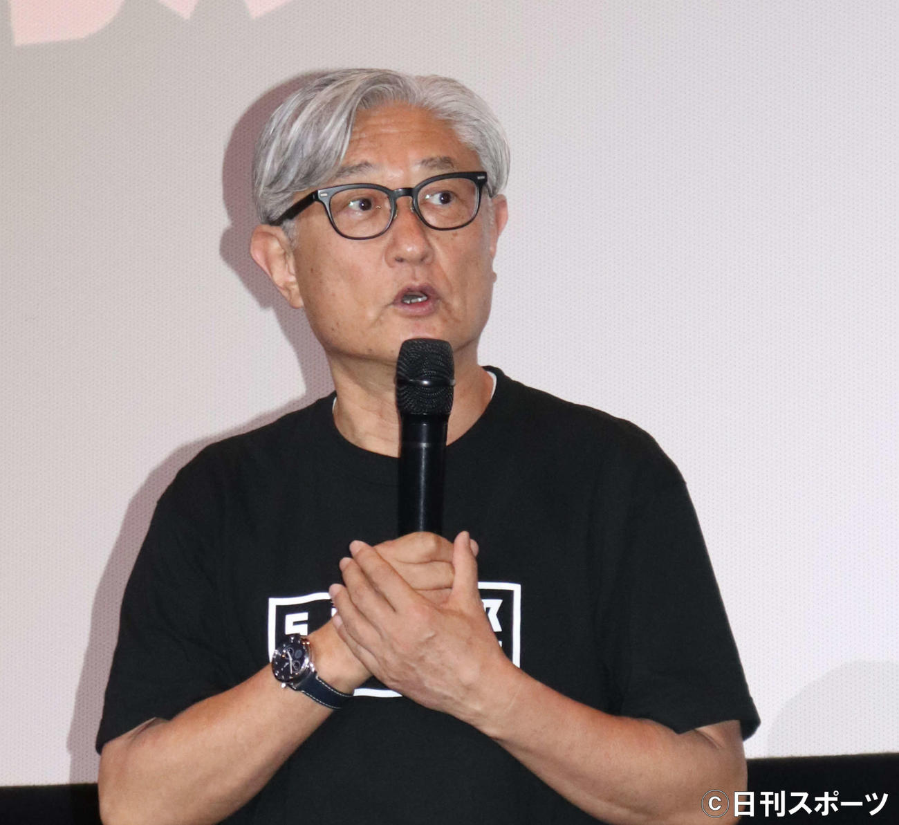 映画「SUPER SAPIENSS THE BEGINNING」完成披露上映会に出席した堤幸彦監督（撮影・加藤理沙）