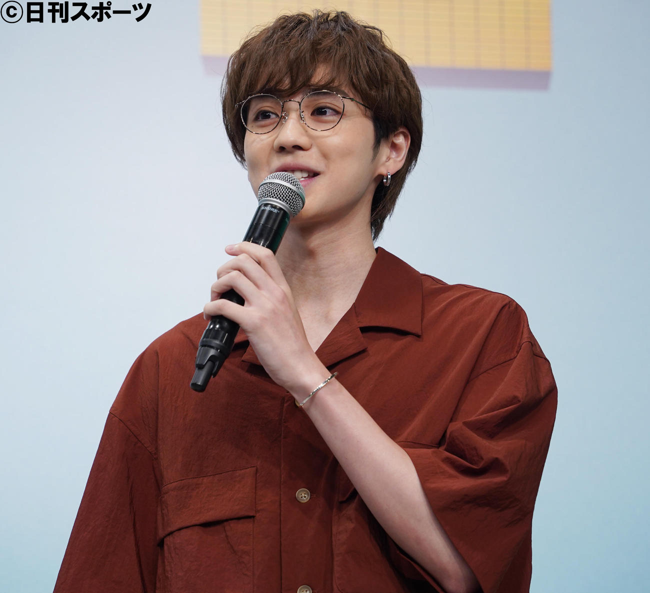 「魔法のリノベ」の制作発表会見に出席したTHE RAMPAGE吉野北人（撮影・佐藤勝亮）