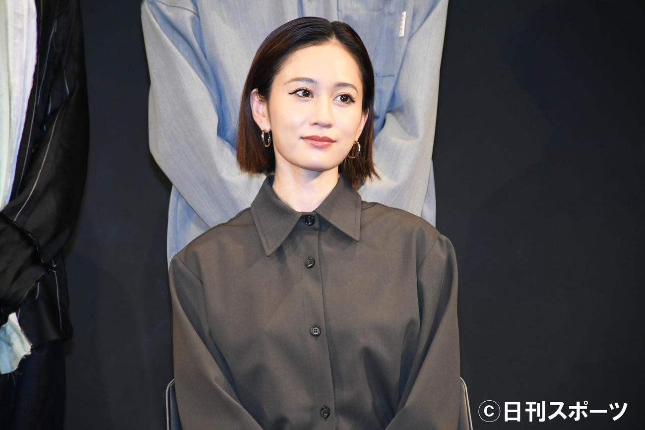 ミュージカル「夜の女たち」製作発表会見に出席した前田敦子（撮影・大友陽平）