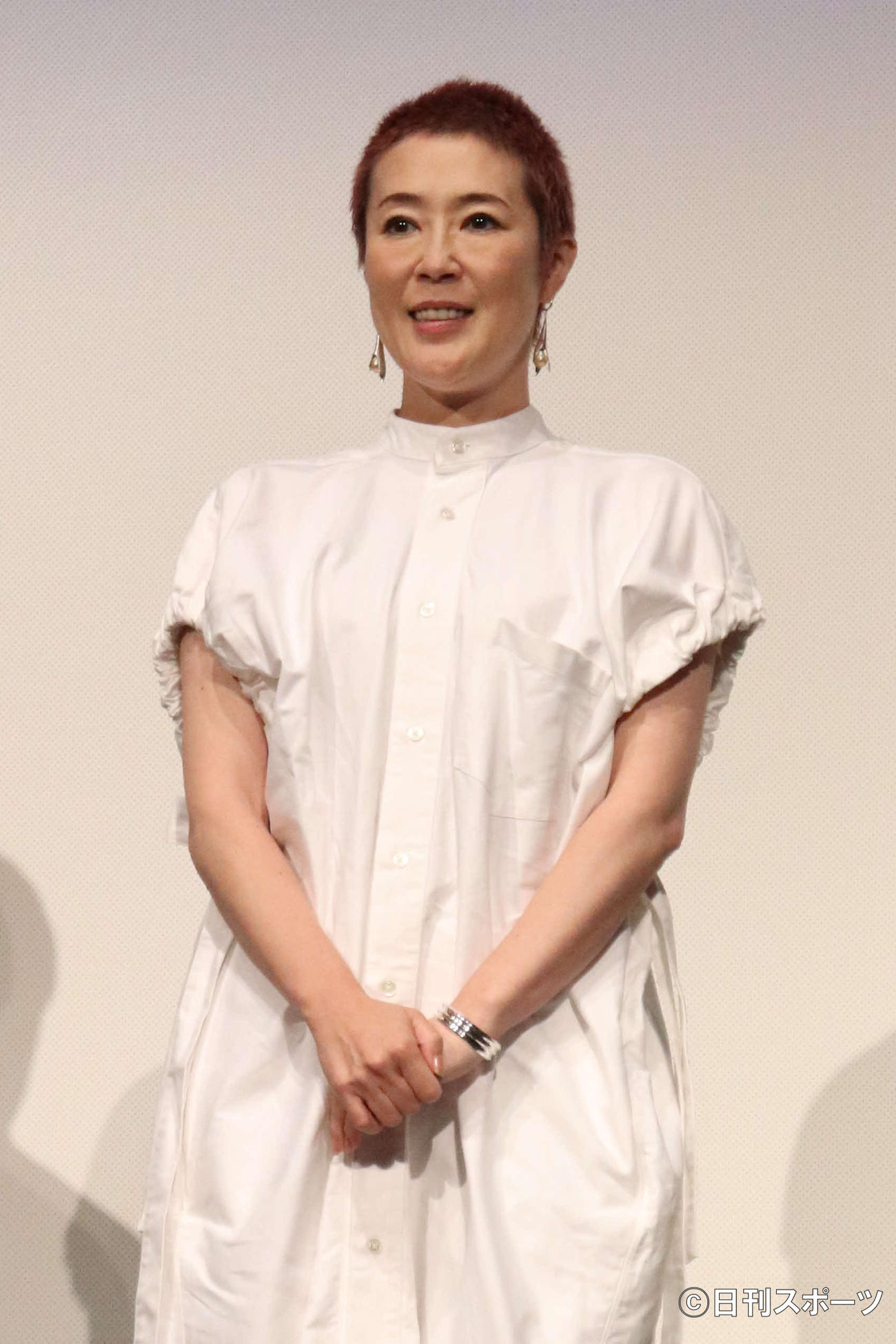 SKIPシティ国際Dシネマ映画祭2022オープニングセレモニーに、国際コンペティション審査委員長として出席した寺島しのぶ（撮影・加藤理沙）