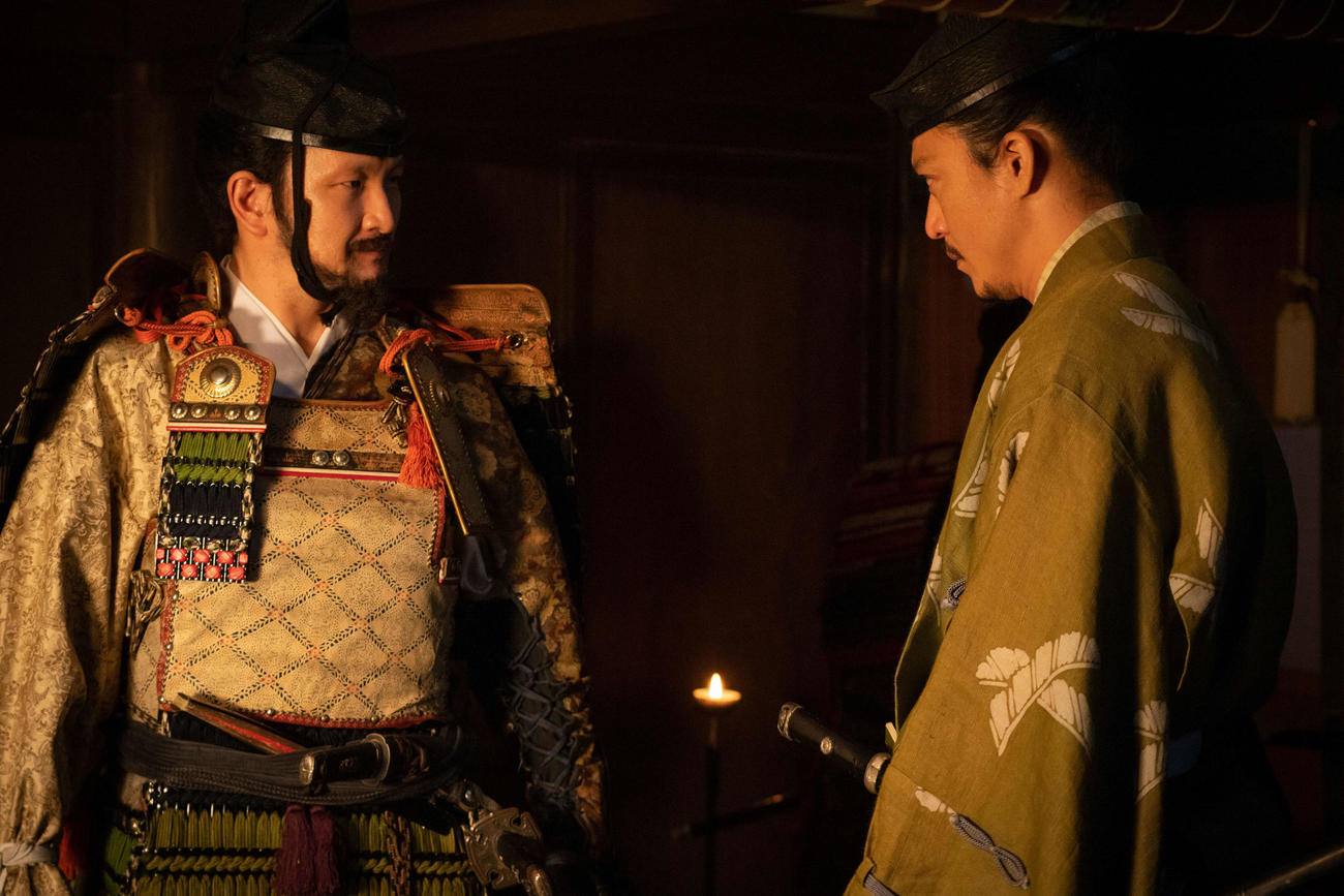比企館にて。あることを決意した景時と、止めにきた義時