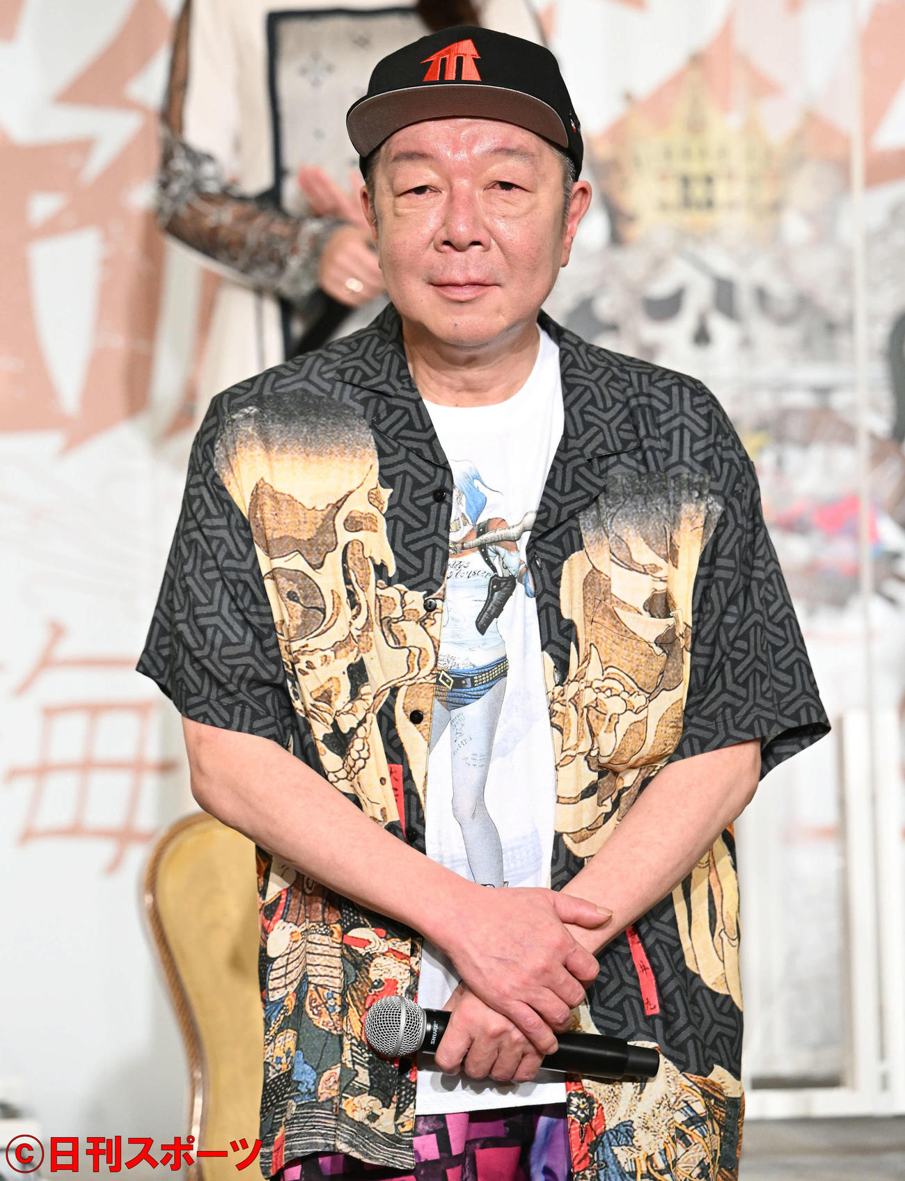 製作発表に臨む古田新太（撮影・滝沢徹郎）