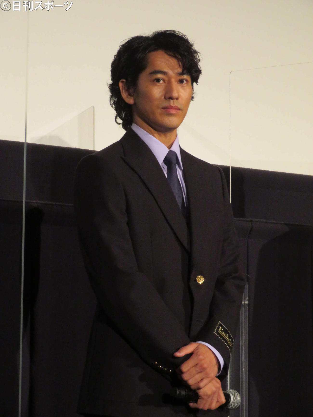 映画「峠　最後のサムライ」公開後舞台あいさつに登壇した永山絢斗（撮影・村上幸将）