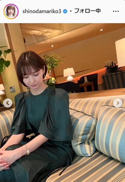 篠田麻里子のインスタグラムより