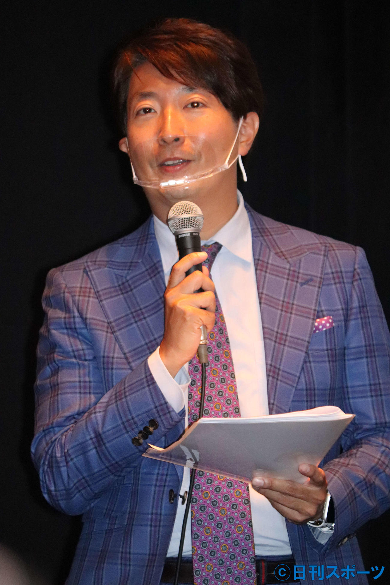 映画「海上48hours－悪魔のバカンス－」公開直前トークイベントにMCとして出席した有村昆（撮影・加藤理沙）