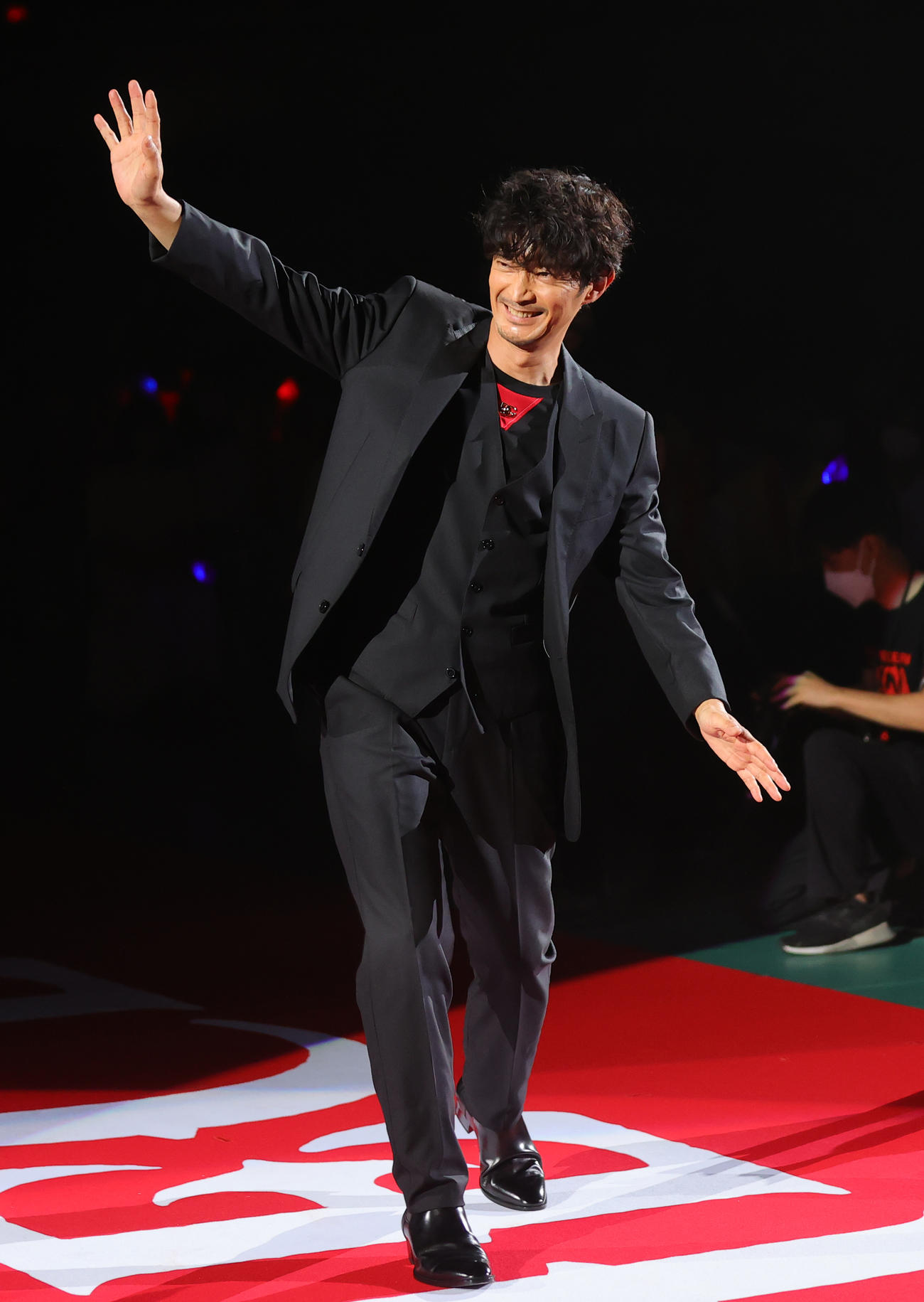 「ONE PIECE FILM RED」ワールドプレミアに登場した津田健次郎（撮影・野上伸悟）
