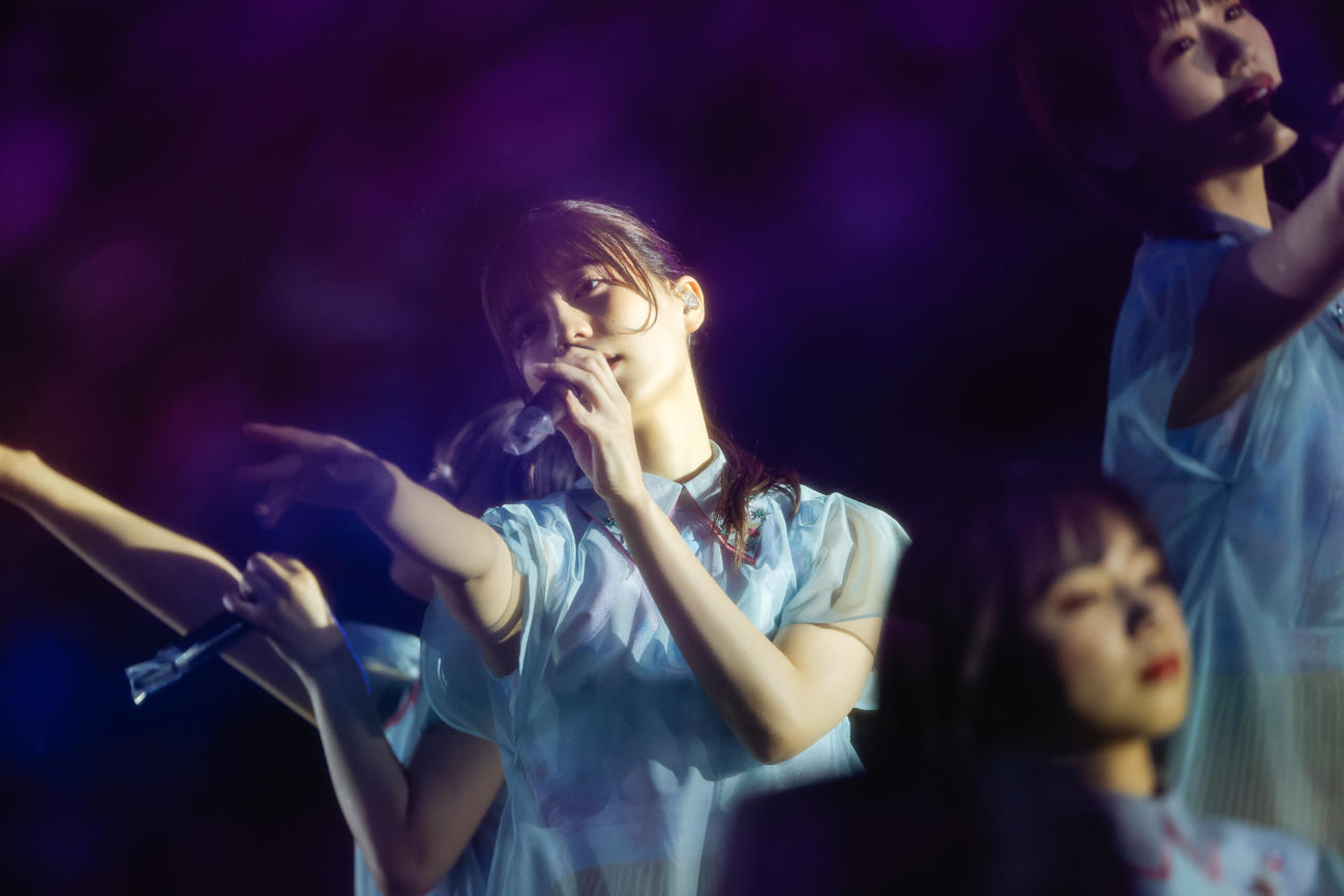 野外ライブ「W－KEYAKI FES．　2022」を開催した日向坂46（撮影・上山陽介氏）