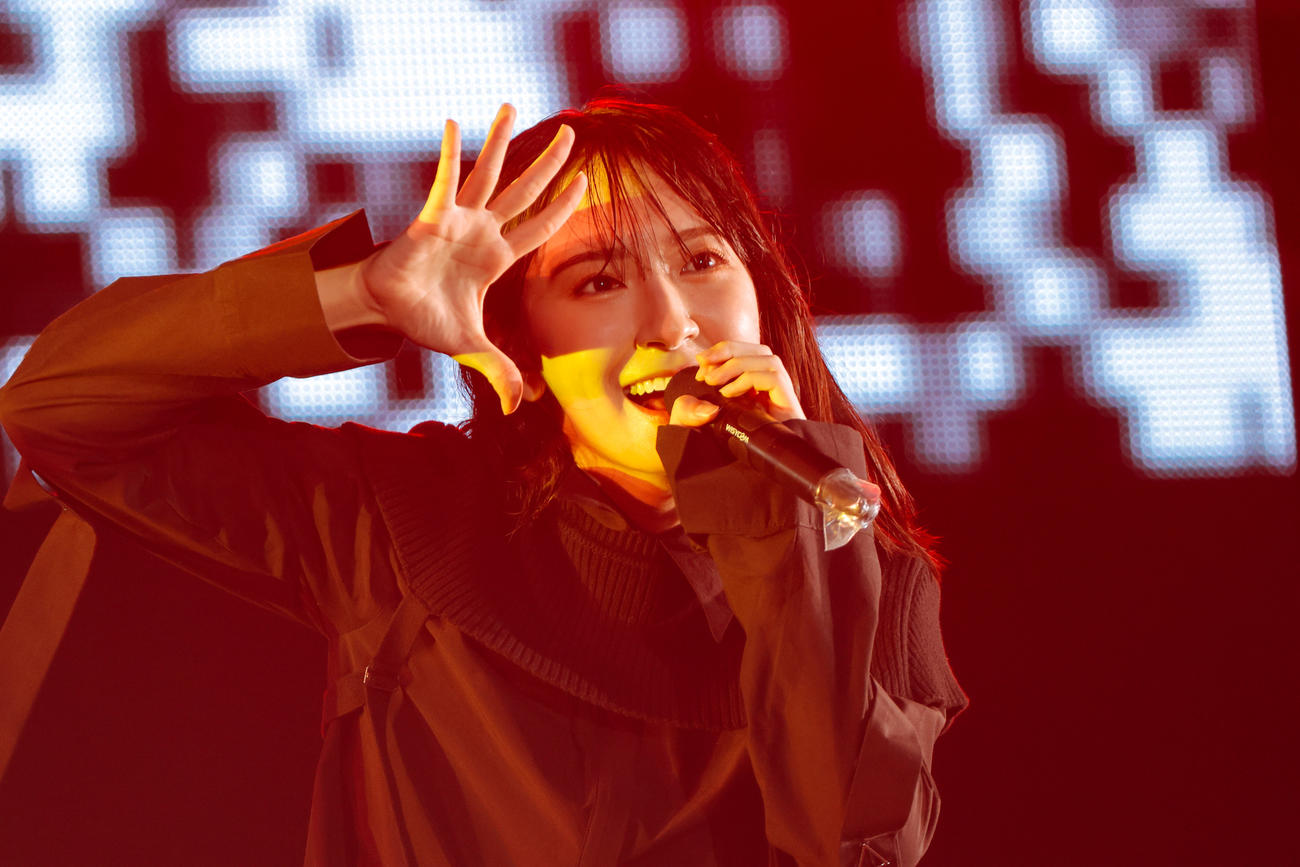 野外ライブ「W－KEYAKI FES．　2022」を開催した日向坂46（撮影・上山陽介氏）