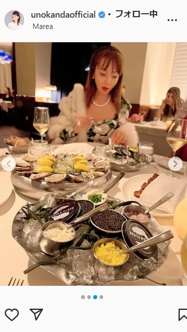 神田うのインスタグラムより