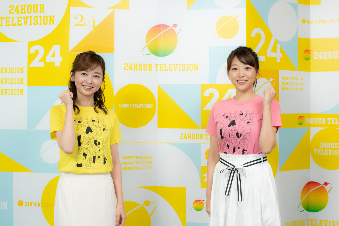 24時間テレビ関西枠で、メーンパーソナリティーを務める中谷しのぶアナ（左）と、黒木千晶アナ