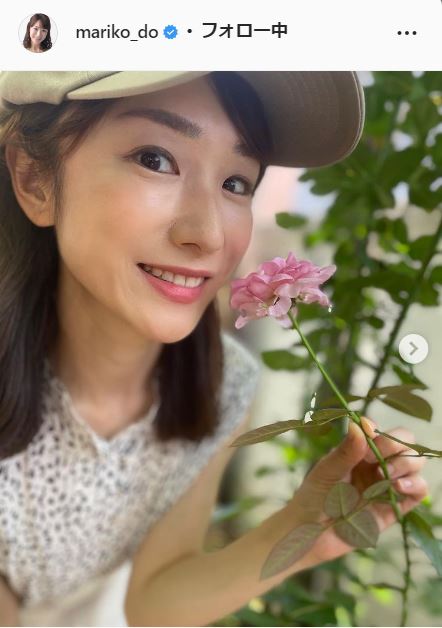 堂真理子アナウンサーのインスタグラムより