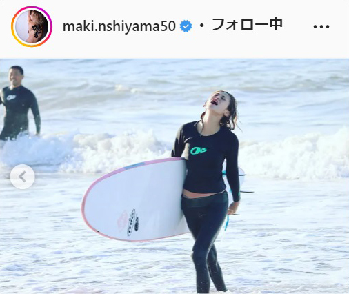 西山茉希のインスタグラムより