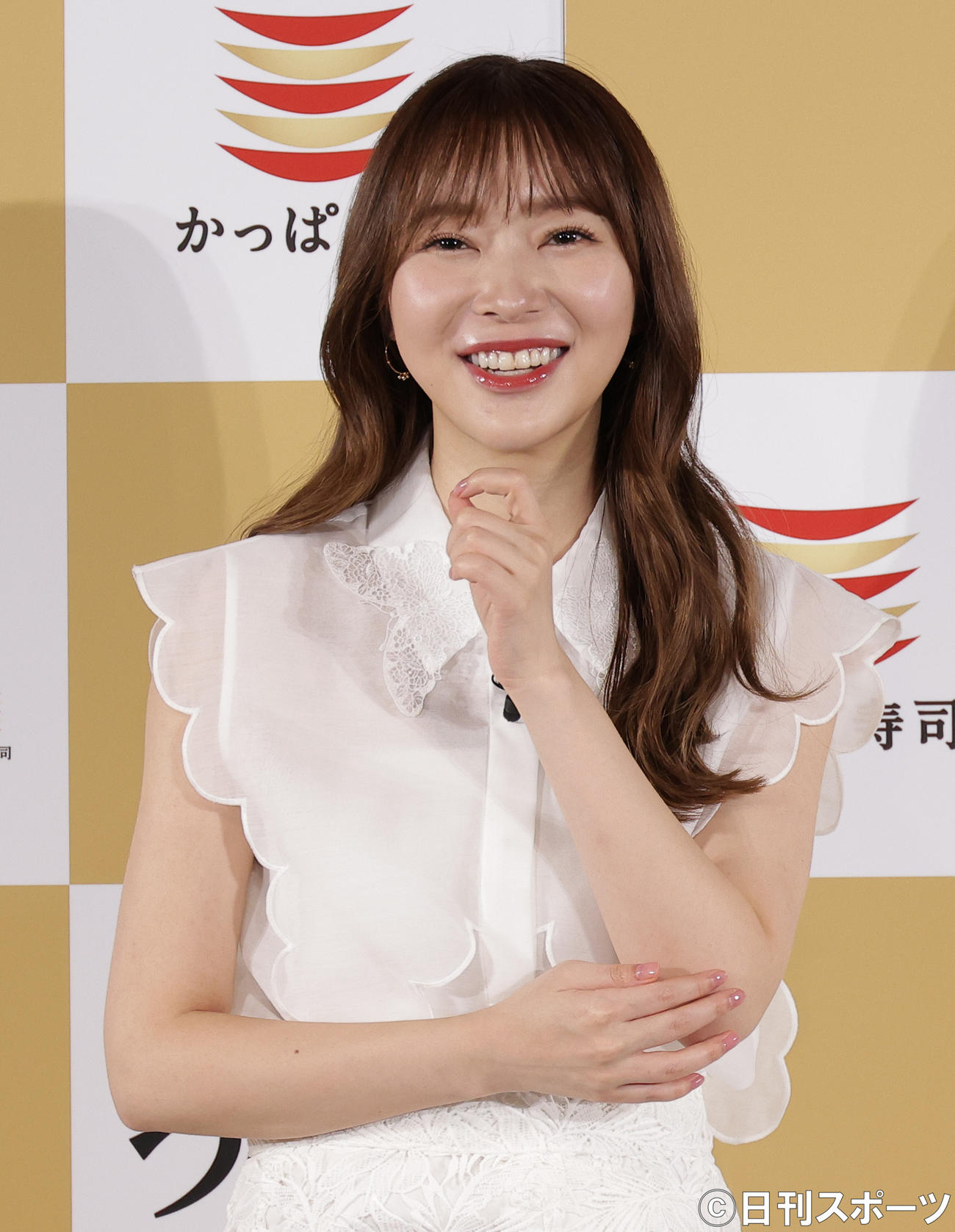 かっぱ寿司新CMキャラクターに就任しトークをさく裂させる指原莉乃（撮影・中島郁夫）