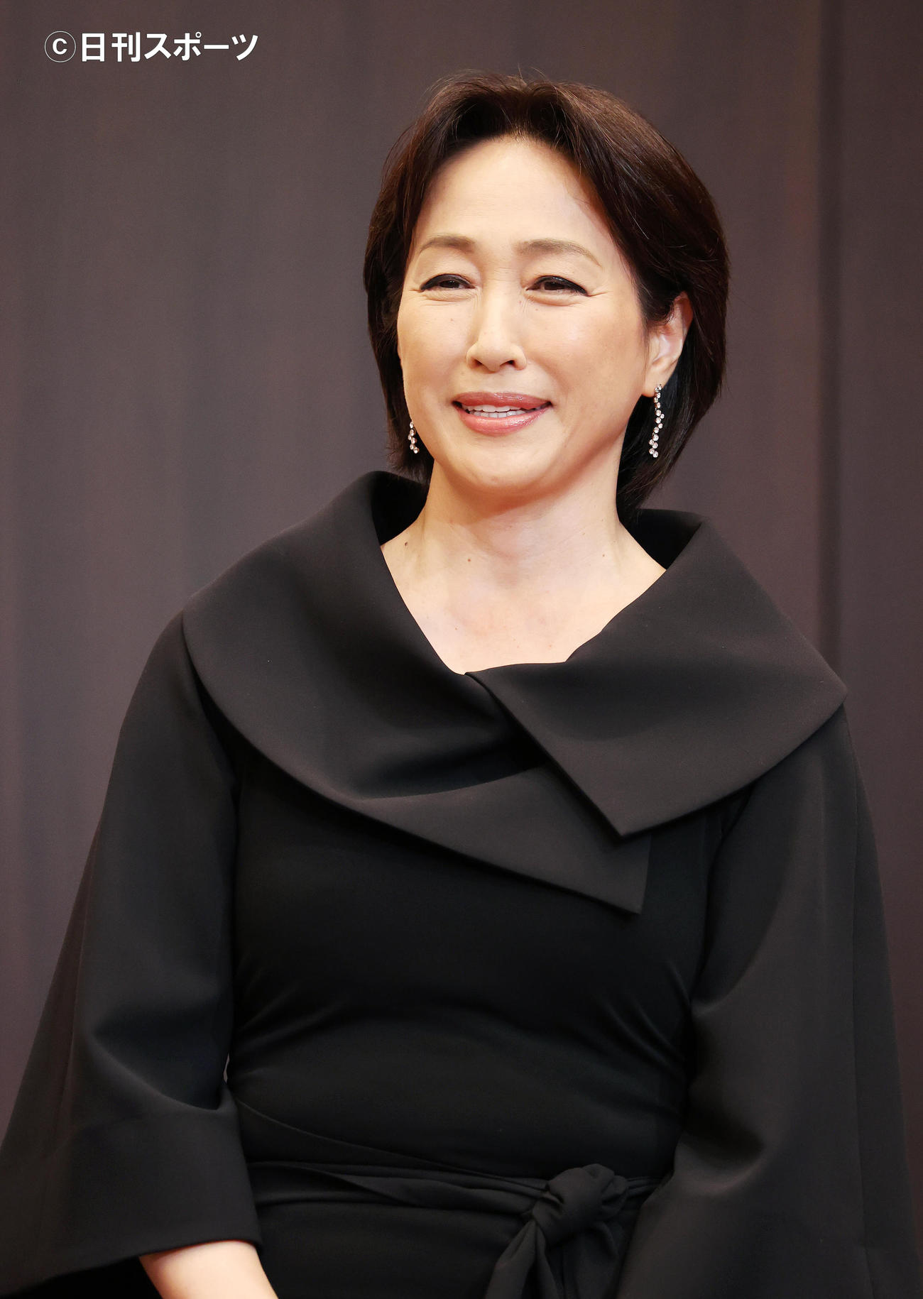 制作発表に登壇した高島礼子（撮影・鈴木正人）