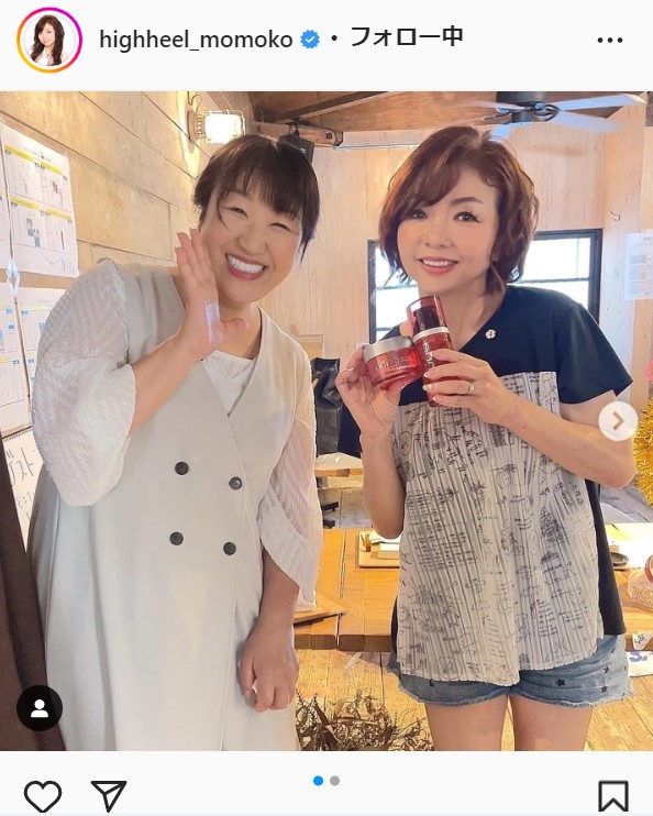 ハイヒール・モモコのインスタグラムより