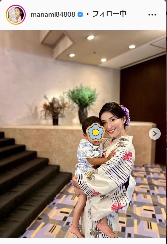 橋本マナミインスタグラムより