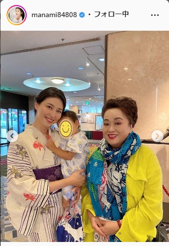 橋本マナミインスタグラムより