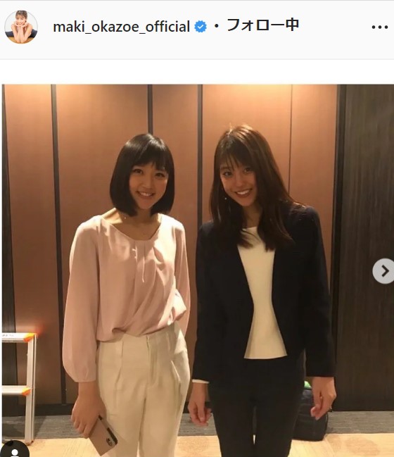 岡副麻希インスタグラムより