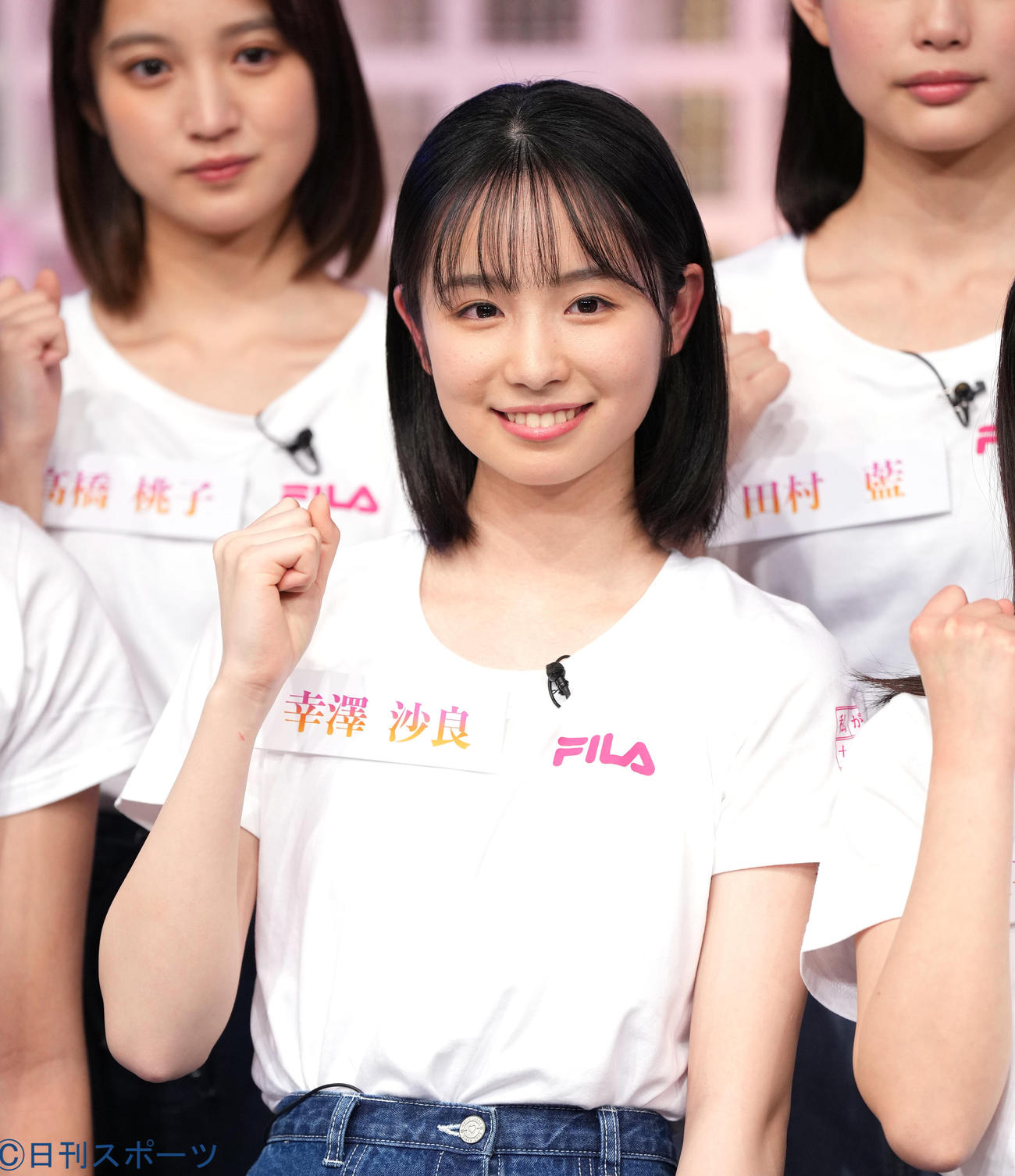 「私が女優になる日＿」season2のファナリストの囲み取材でポーズをとる幸澤沙良（22年3月撮影）