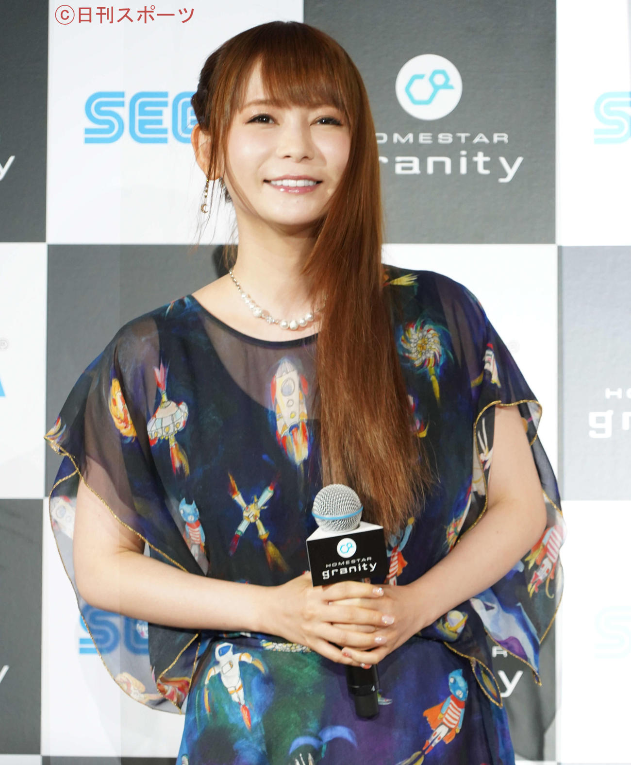 セガトイズの新商品発表会に出席した中川翔子（撮影・佐藤成）