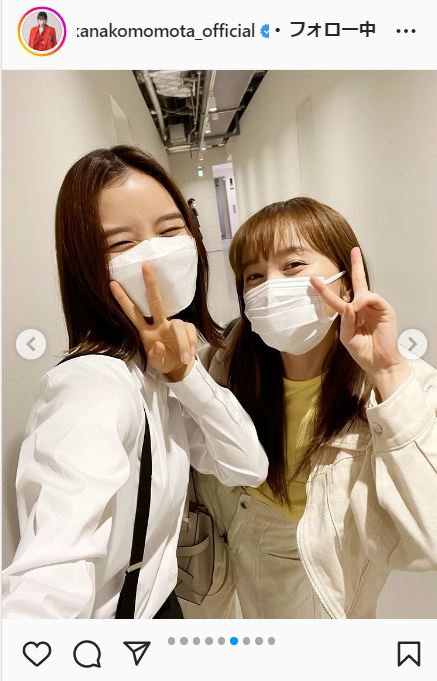 百田夏菜子のインスタグラムより