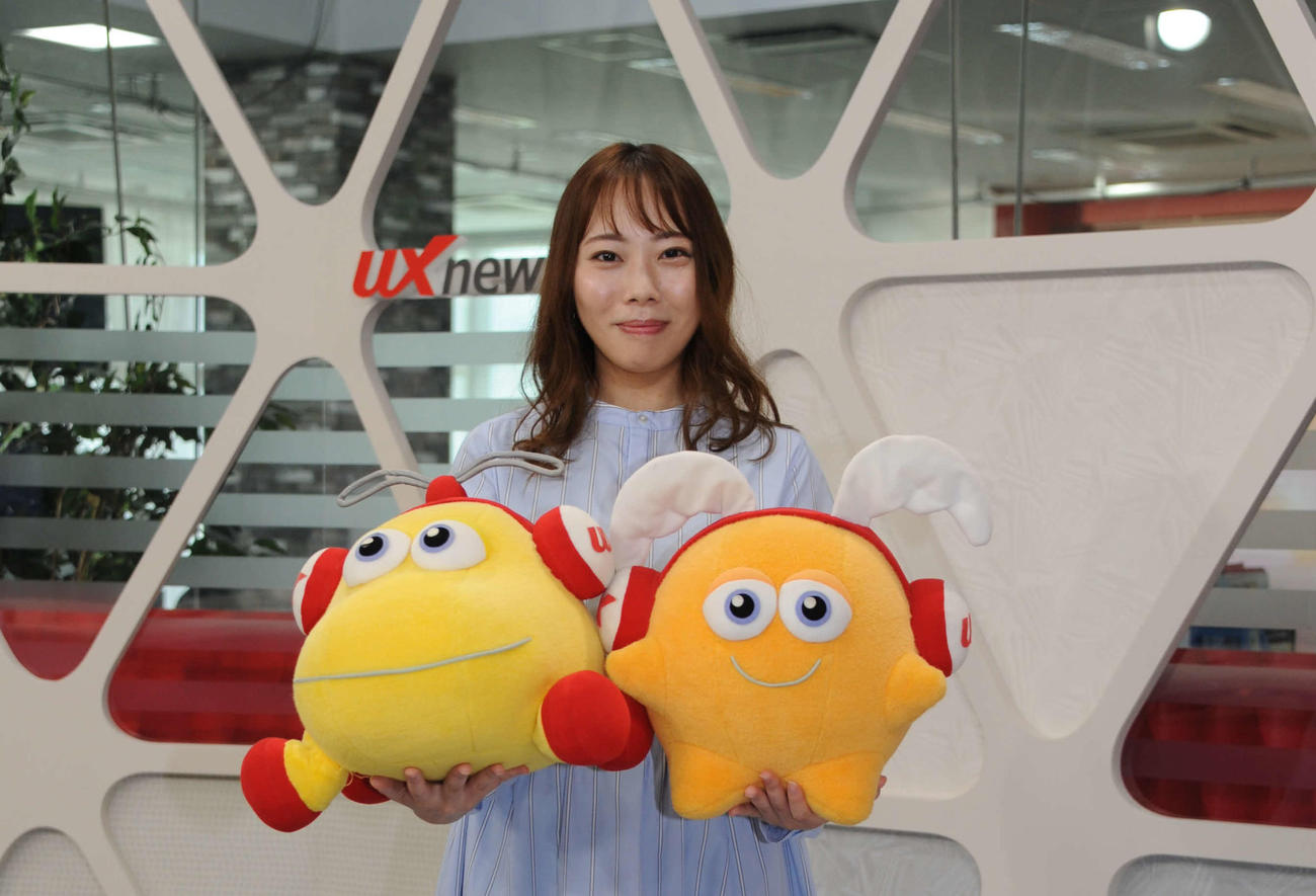4月からUXのお天気キャスターを務める田中さん。すっかり夕方の顔の1人になった