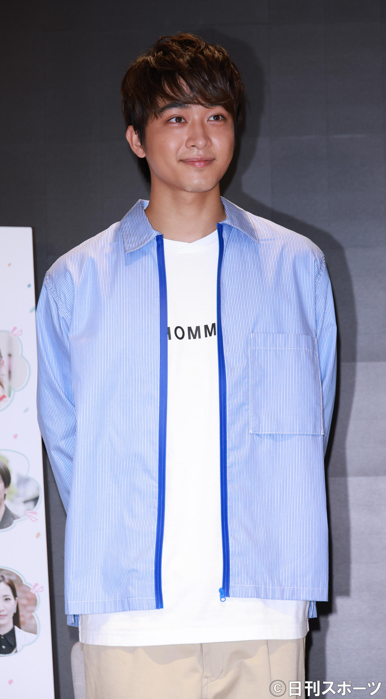 ドラマ「結婚するって、本当ですか？」囲み会見を行った佐藤寛太（撮影・中島郁夫）