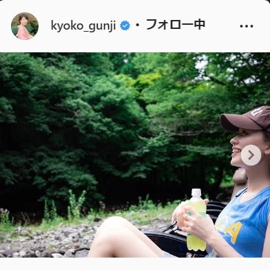 郡司恭子アナウンサーのインスタグラムより