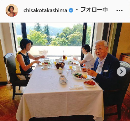 高嶋ちさ子のインスタグラムより