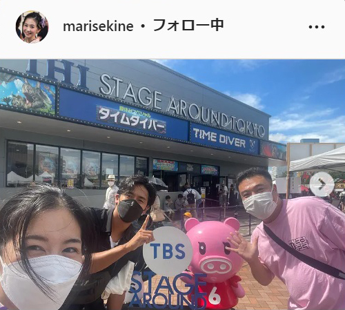 関根麻里のインスタグラムより