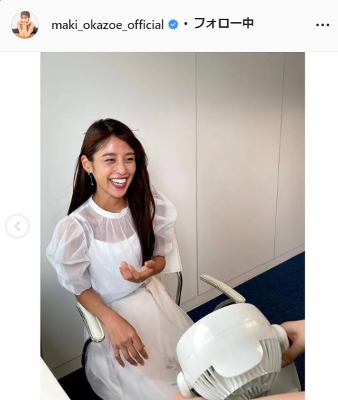 岡副麻希のインスタグラムより