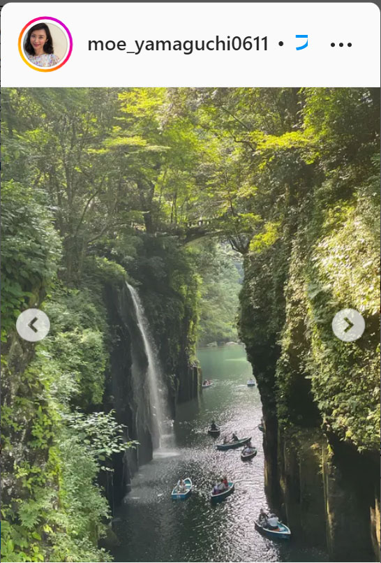 山口もえのインスタグラムより