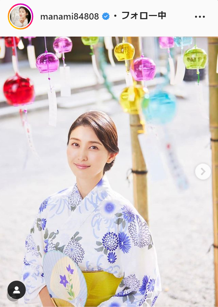 橋本マナミのインスタグラムより